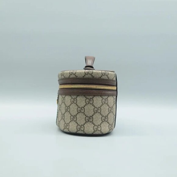 100% Authentic GUCCI Ophidia Brown GG Canvas Vanity case 1150-09324 - Picture 3 of 12